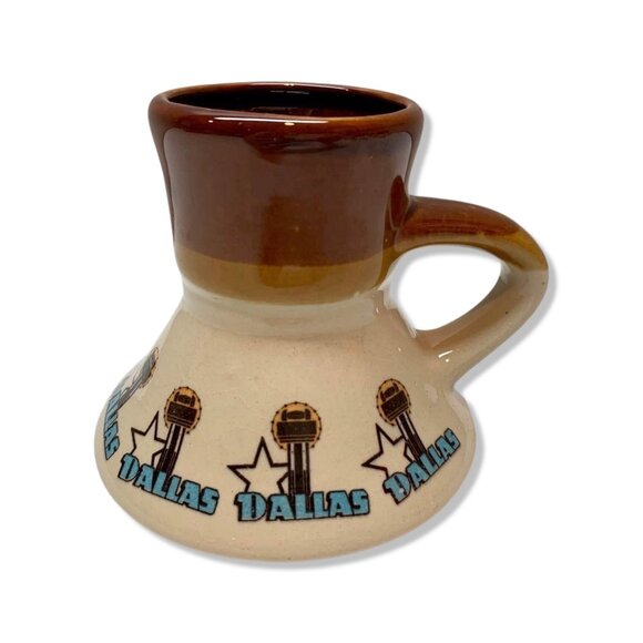 Vintage Dallas Texas Ceramic Travel Mug No Spill - Picture 1 of 8